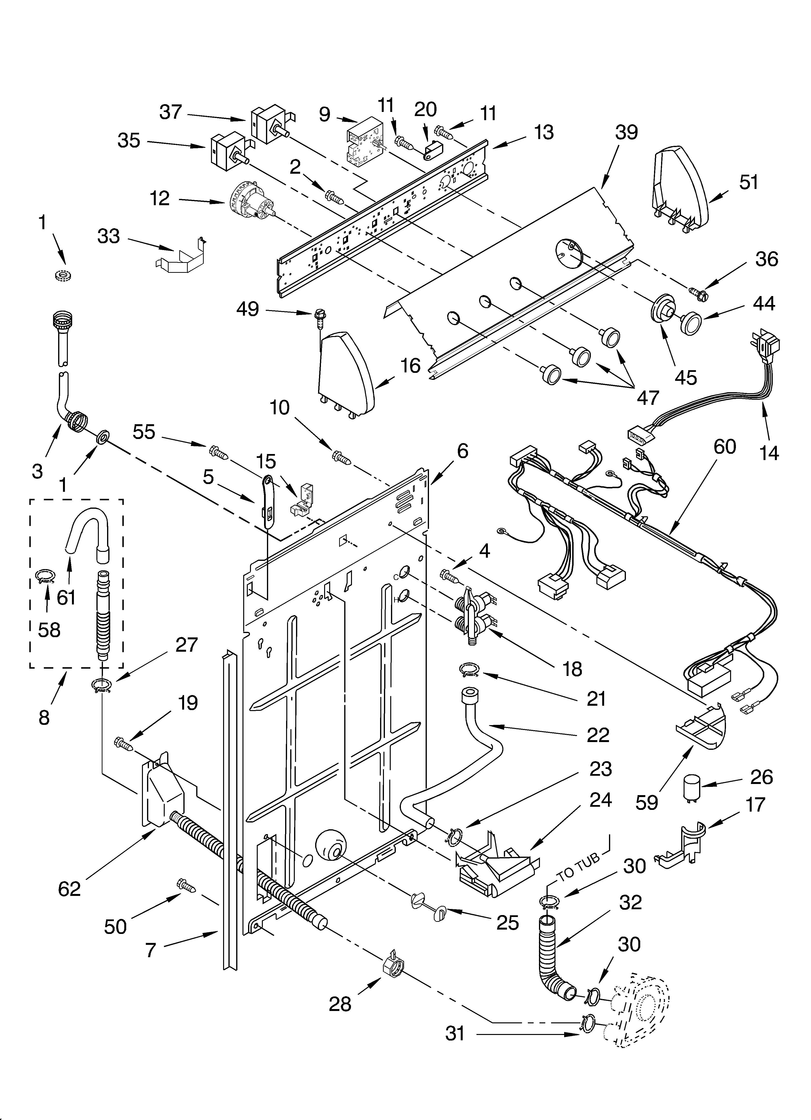 Controls and rear panel