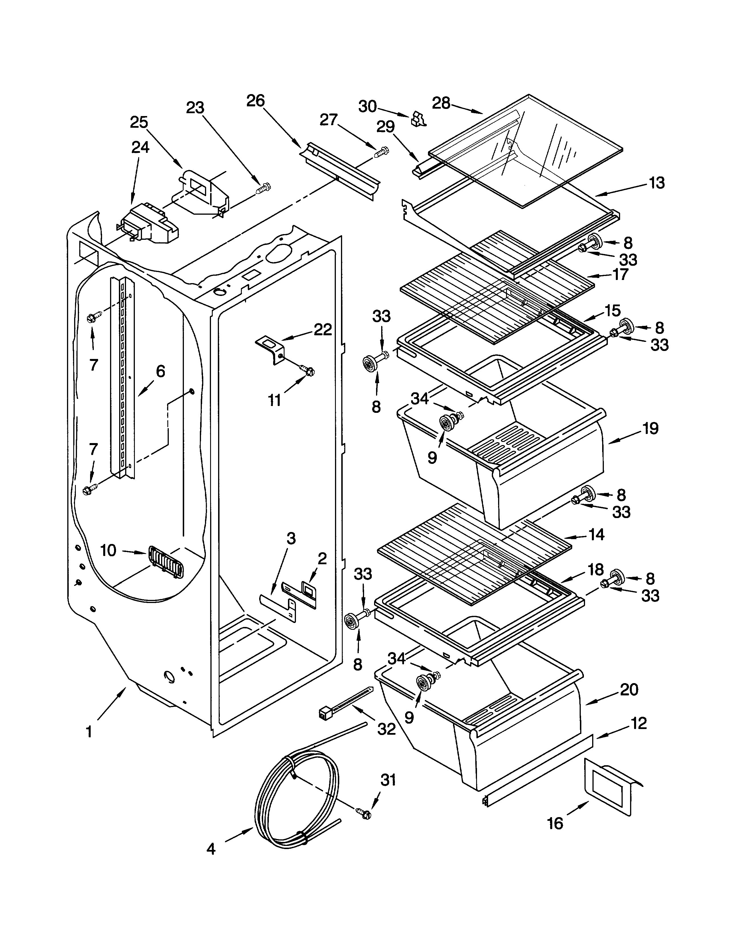 Refrigerator liner