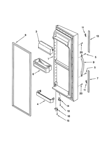 Refrigerator door