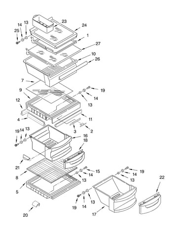 Refrigerator shelf