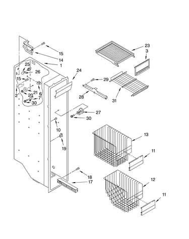 Freezer liner