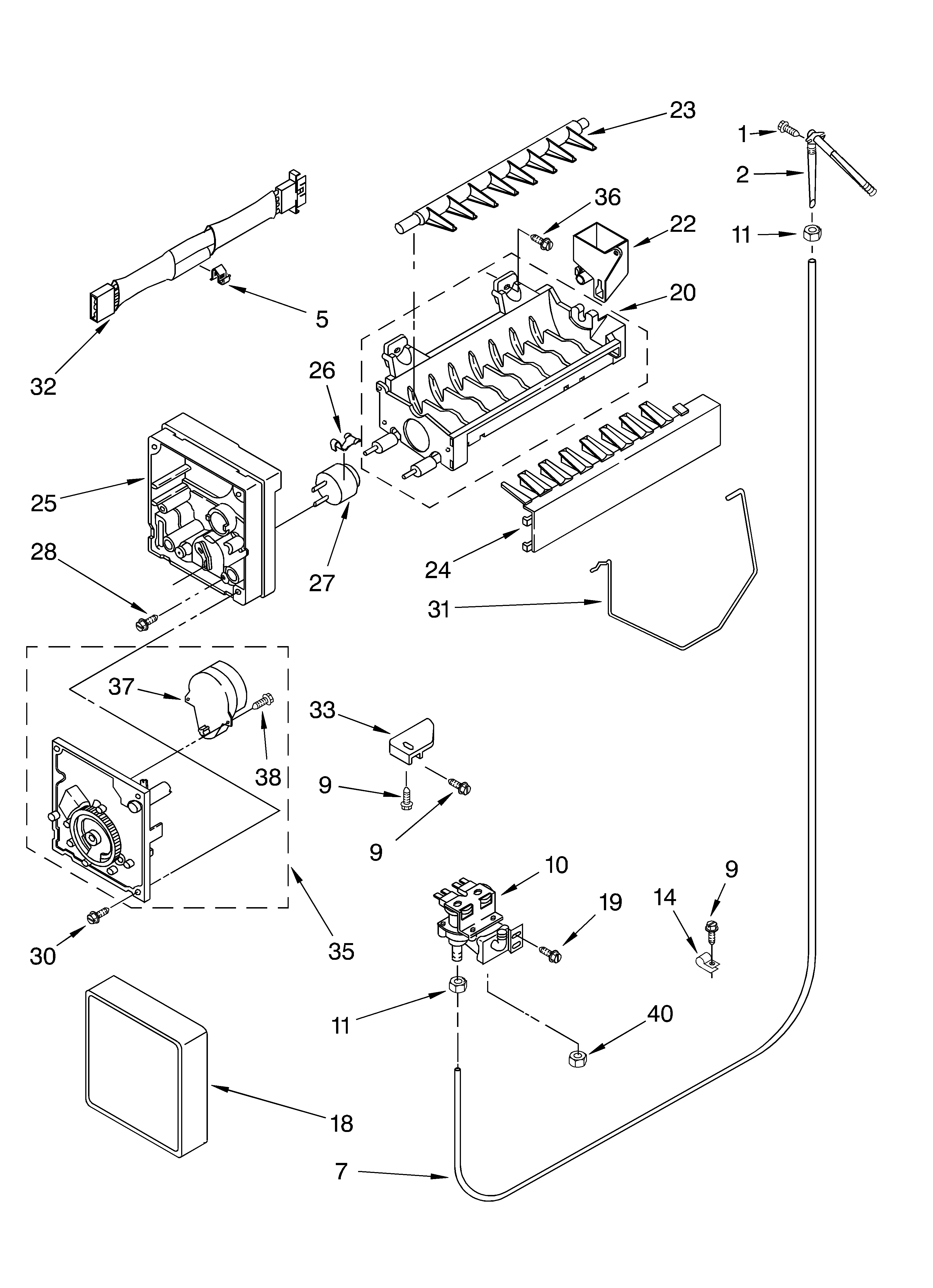 Ice maker/optional