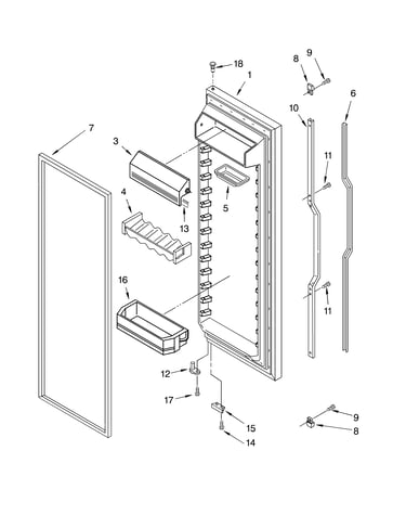 Refrigerator door