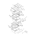 Whirlpool ED5FHGXKQ00 refrigerator shelf diagram