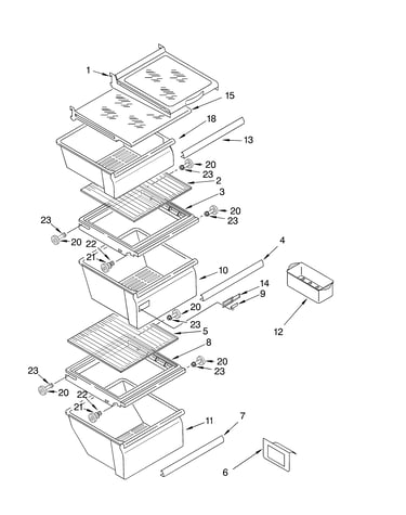 Refrigerator shelf
