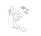 Whirlpool ED5GTQXKT01 freezer liner diagram