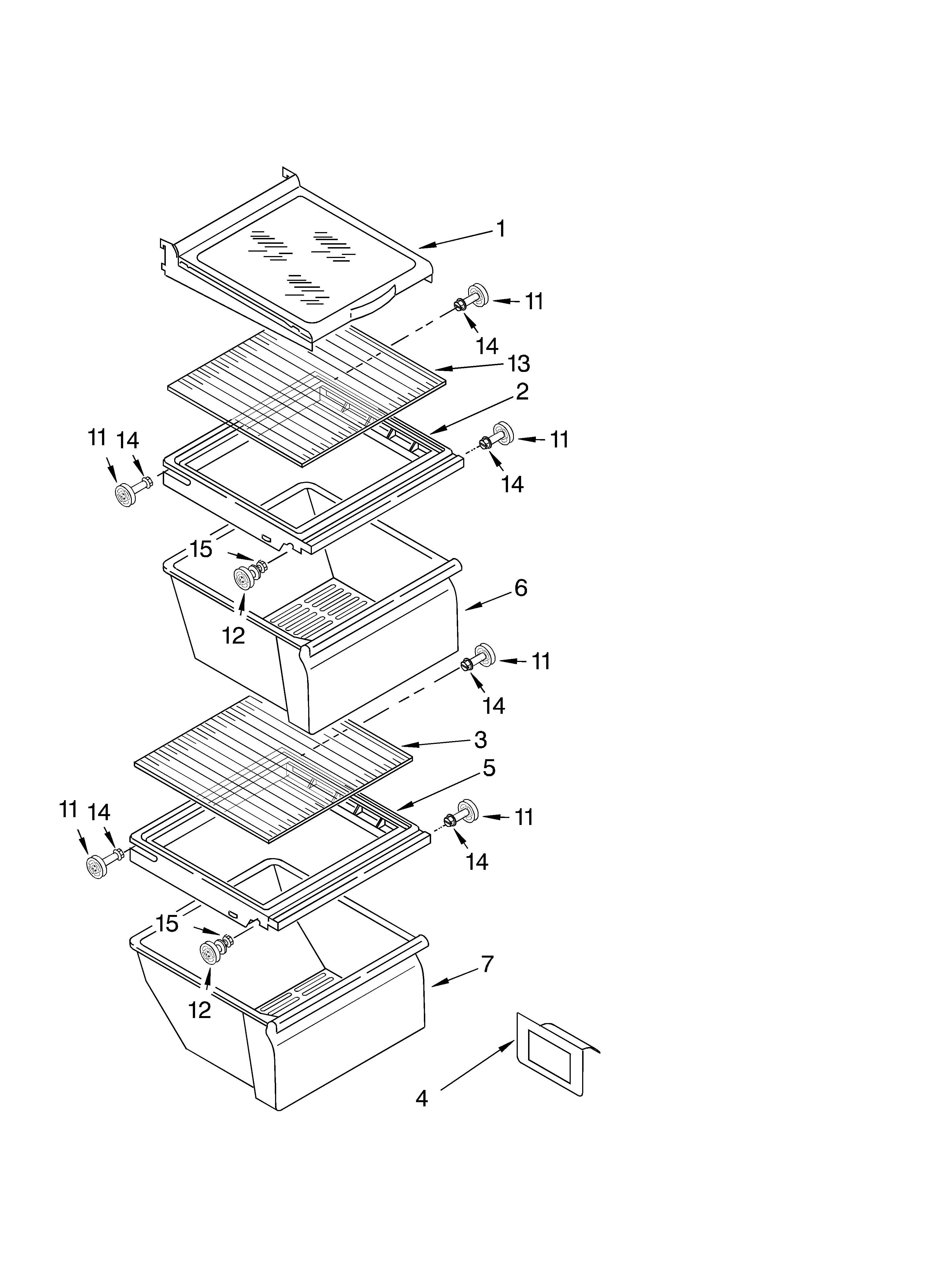 Refrigerator shelf