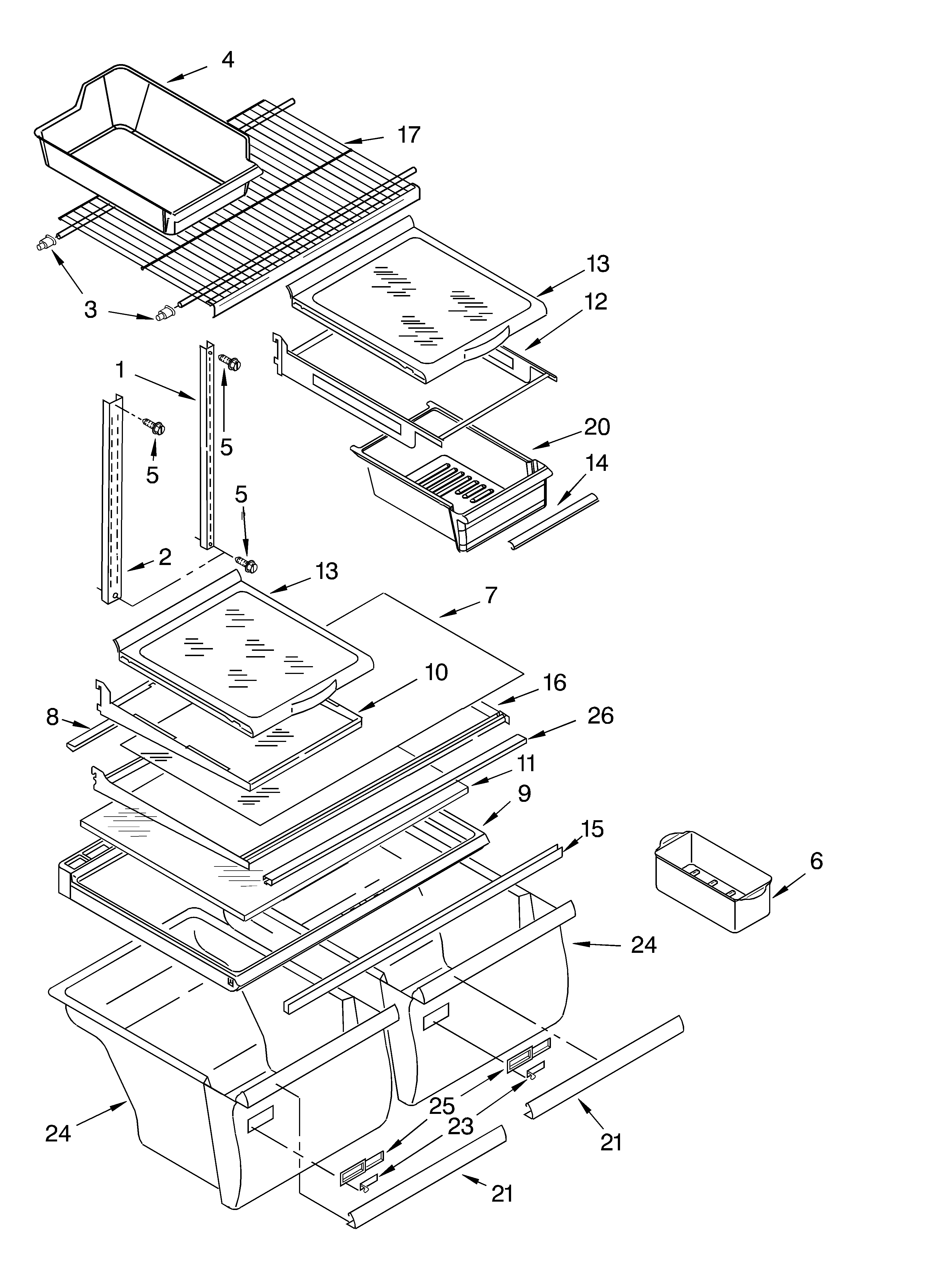 Shelf/optional