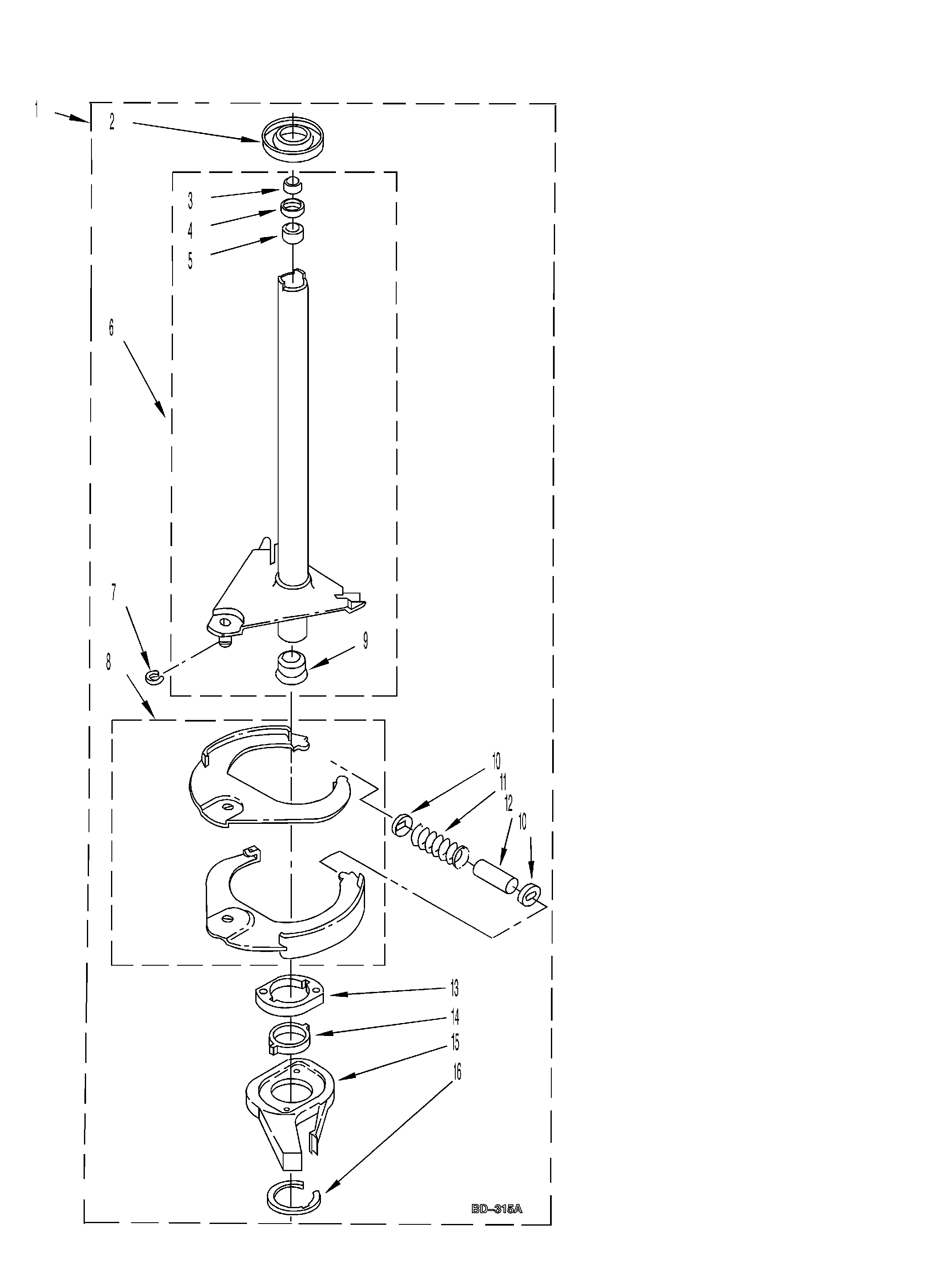 Brake and drive tube