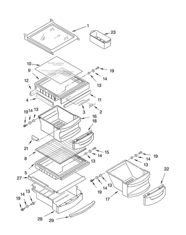 Refrigerator shelf