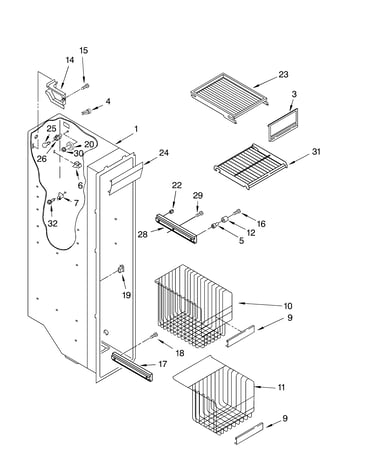 Freezer liner