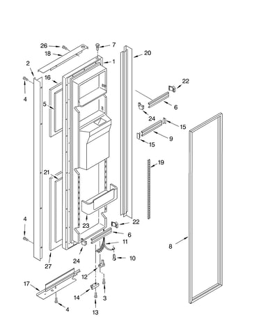 Freezer door