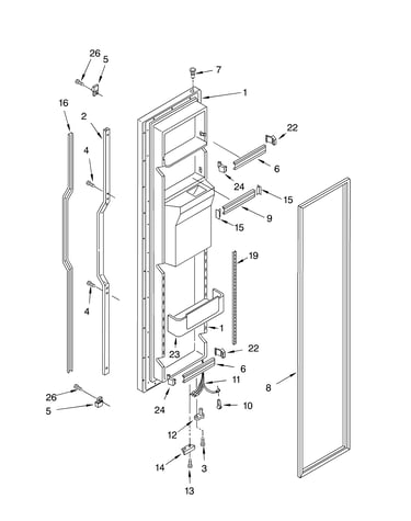 Freezer door