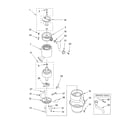 KitchenAid KBDS250X3 lower housing and motor diagram