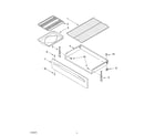 Whirlpool RF367LXKT0 drawer and broiler diagram