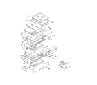 Whirlpool 6GD22DCXHW02 refrigerator shelf diagram