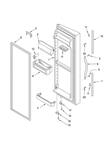 Refrigerator door