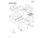KitchenAid KEWD175HWH3 control/door/drawer diagram
