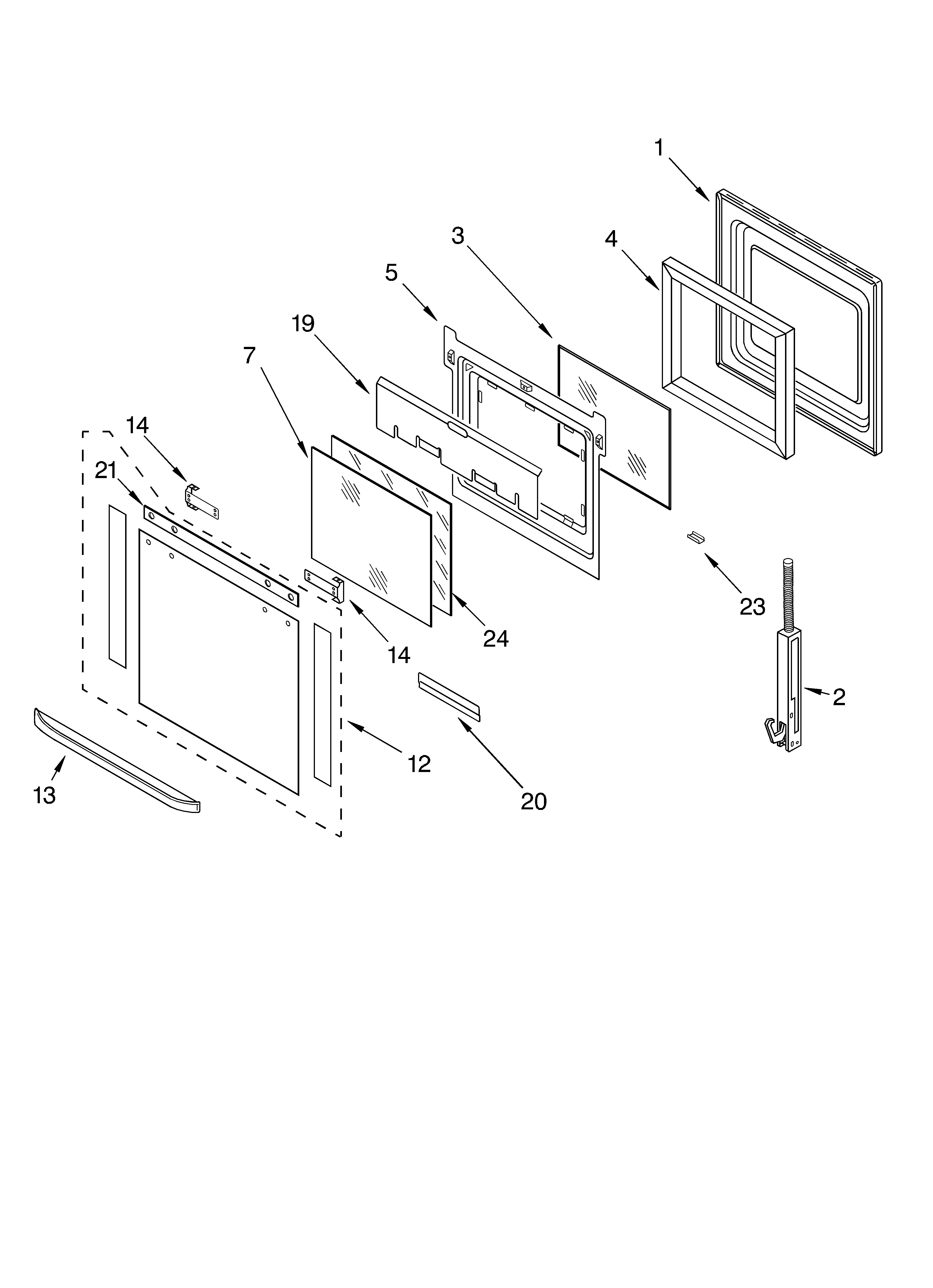 Oven door