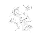 KitchenAid KSRB25FKSS01 dispenser front diagram