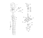 KitchenAid KSRG25FKSS02 motor and ice container diagram