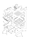 Evaporator, ice cutter grid and water