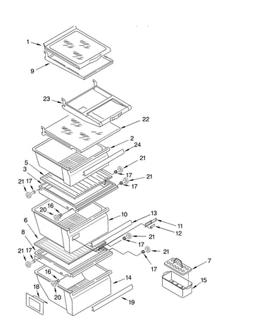 Refrigerator shelf