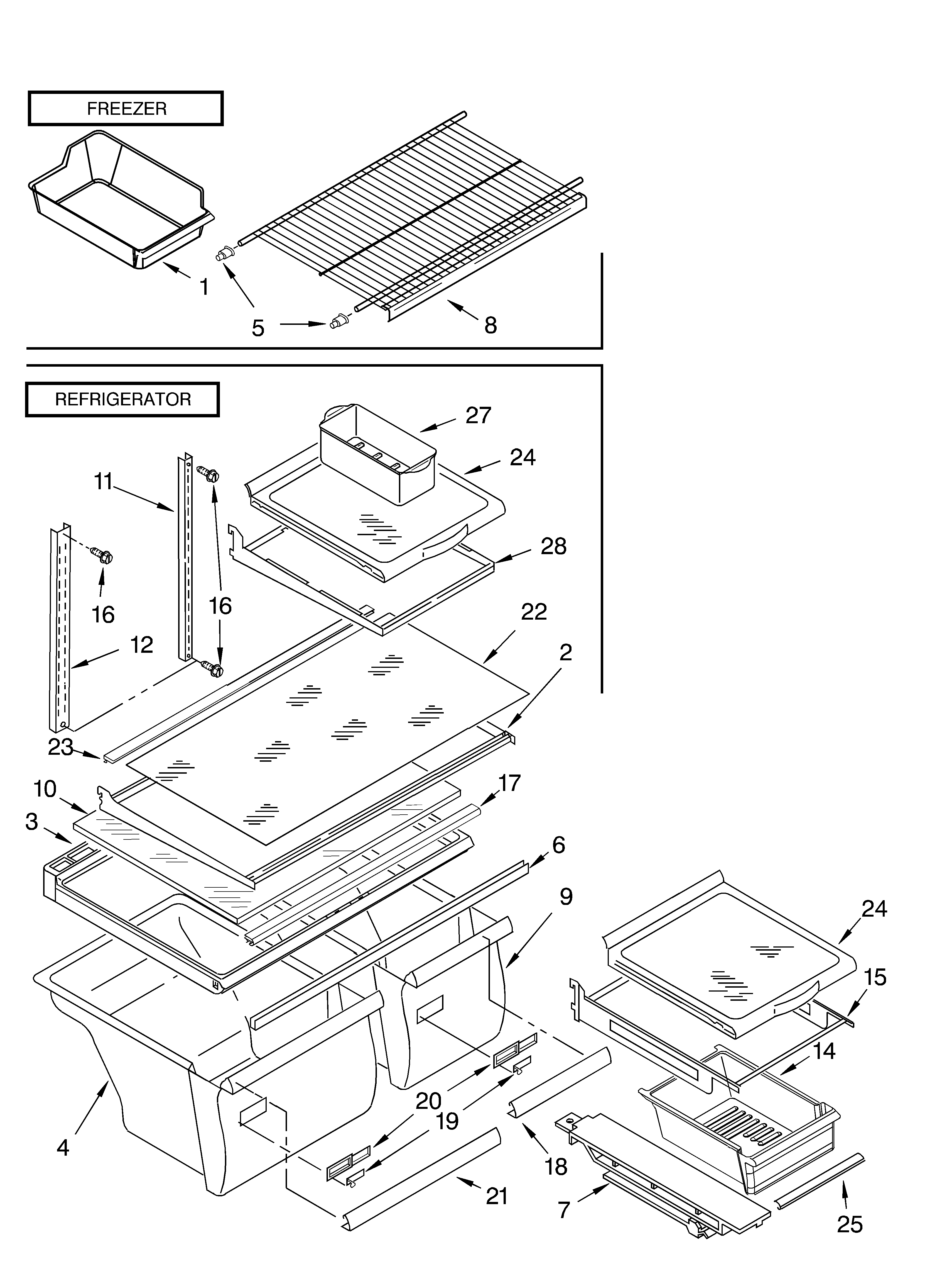 Shelf/optional