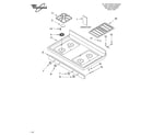 Whirlpool GR475LEKS0 cooktop/literature diagram