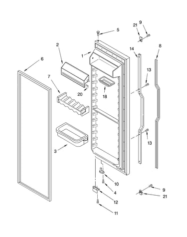 Refrigerator door