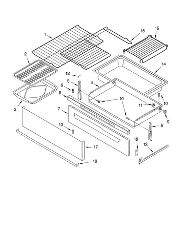 Drawer and broiler