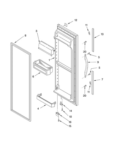 Refrigerator door