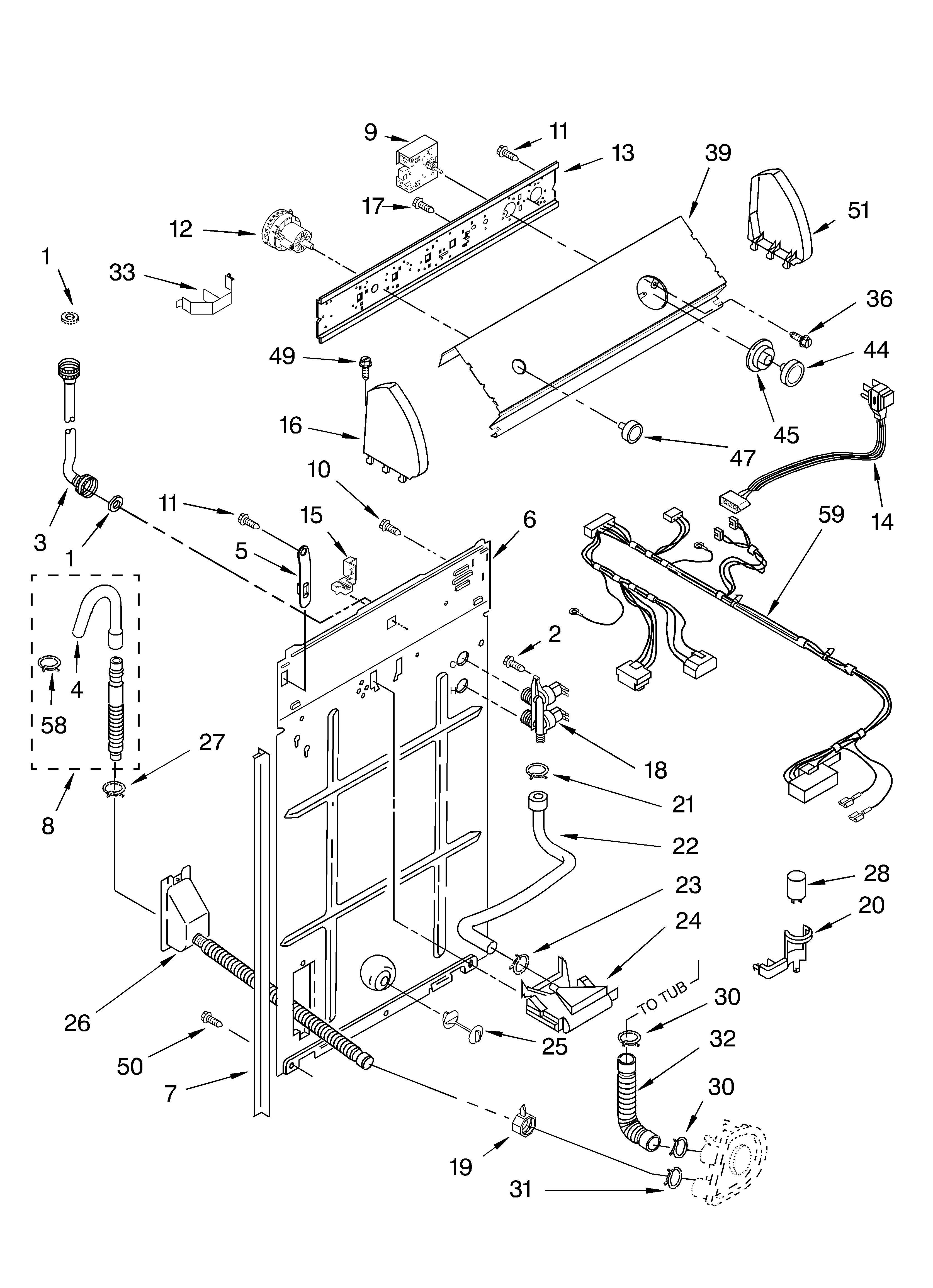Controls and rear panel