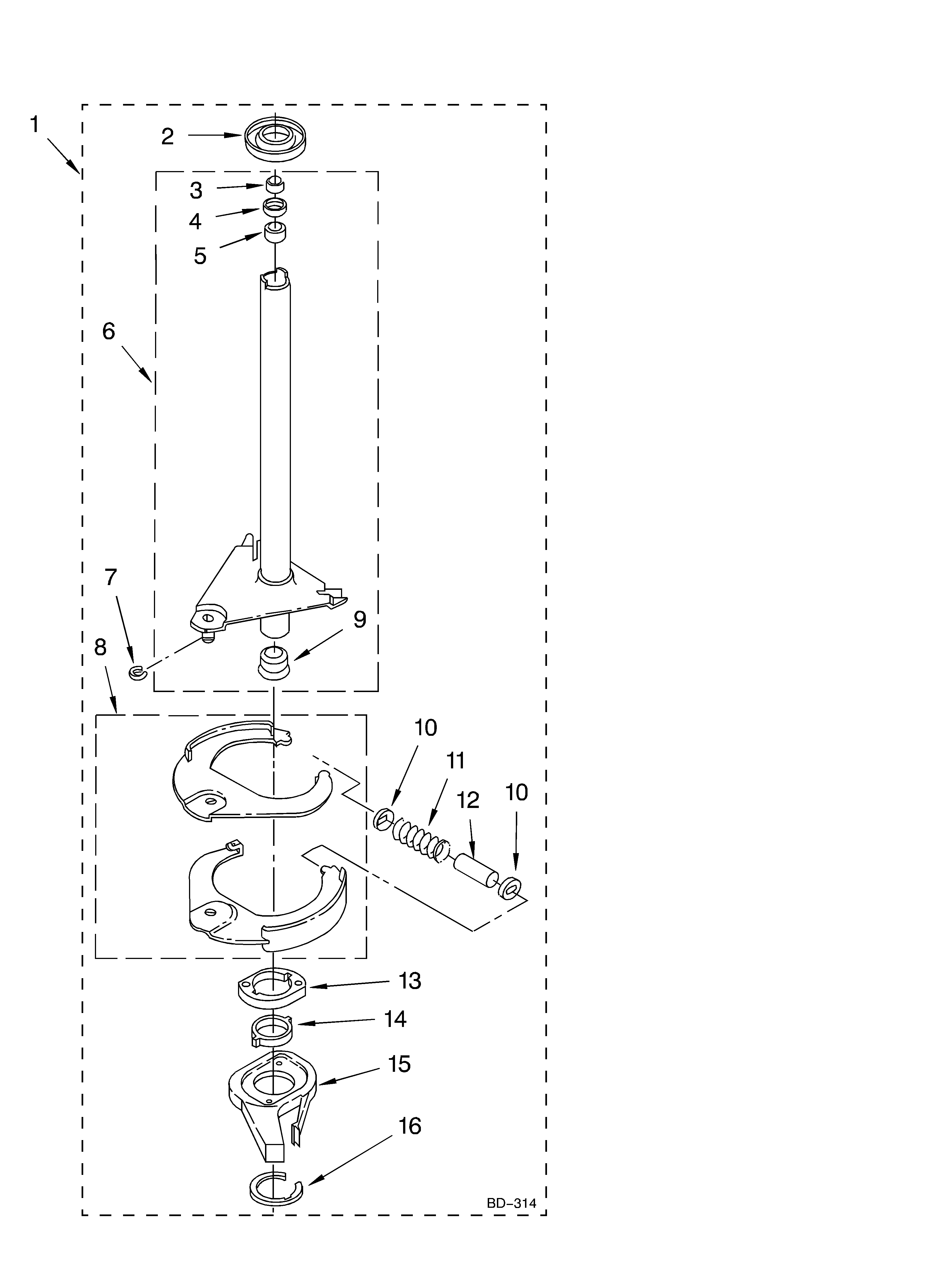 BRAKE AND DRIVE TUBE