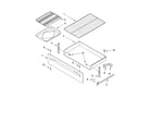 Whirlpool SF379LEKV0 drawer & broiler diagram