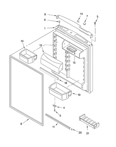 Refrigerator door