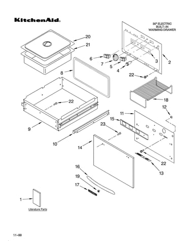 Control, door, and drawer/literature