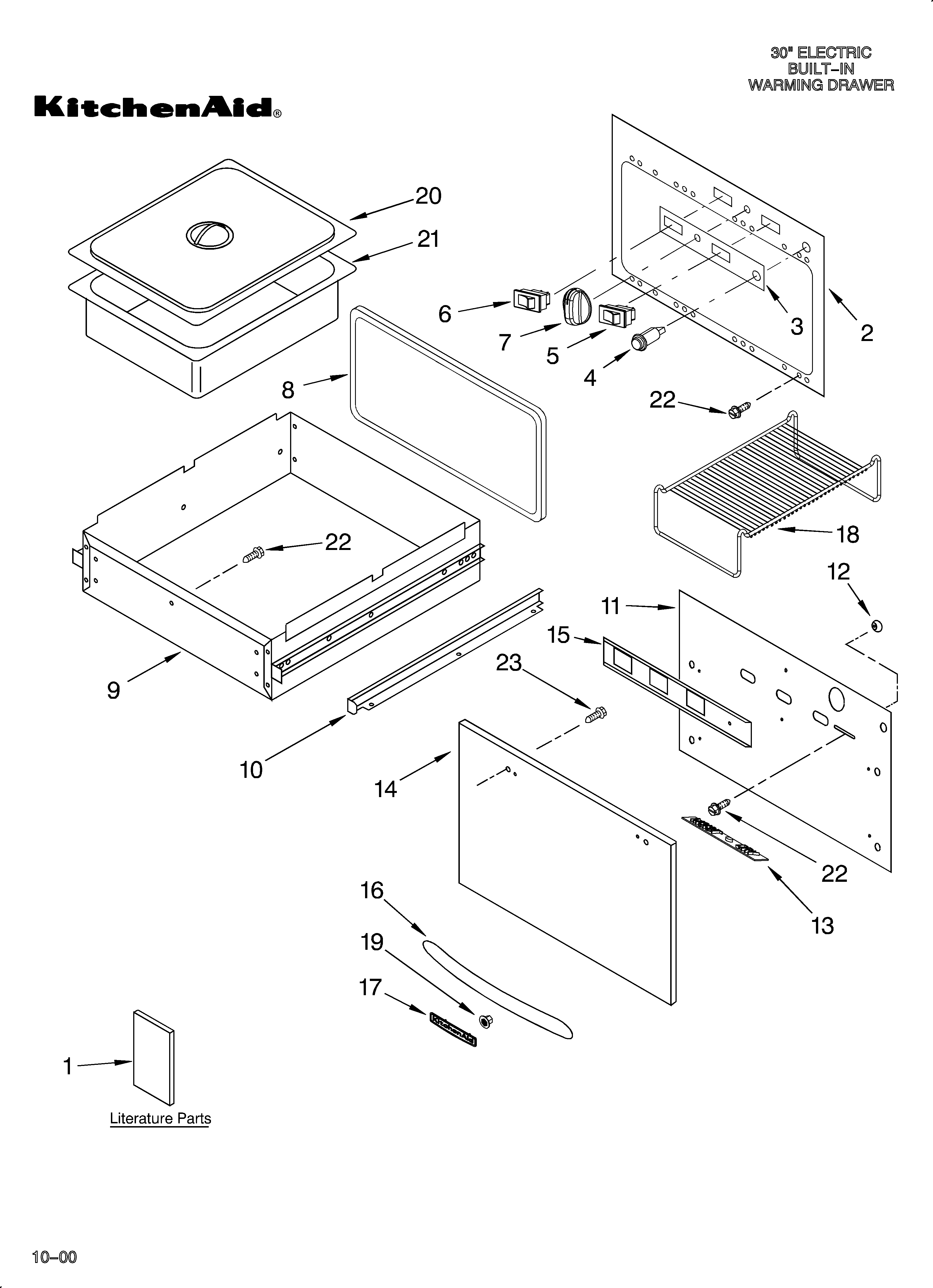 CONTROL,DOOR,AND DRAWER/LITERATURE