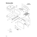 KitchenAid KEWD175HBT0 control, door, and drawer/literature diagram