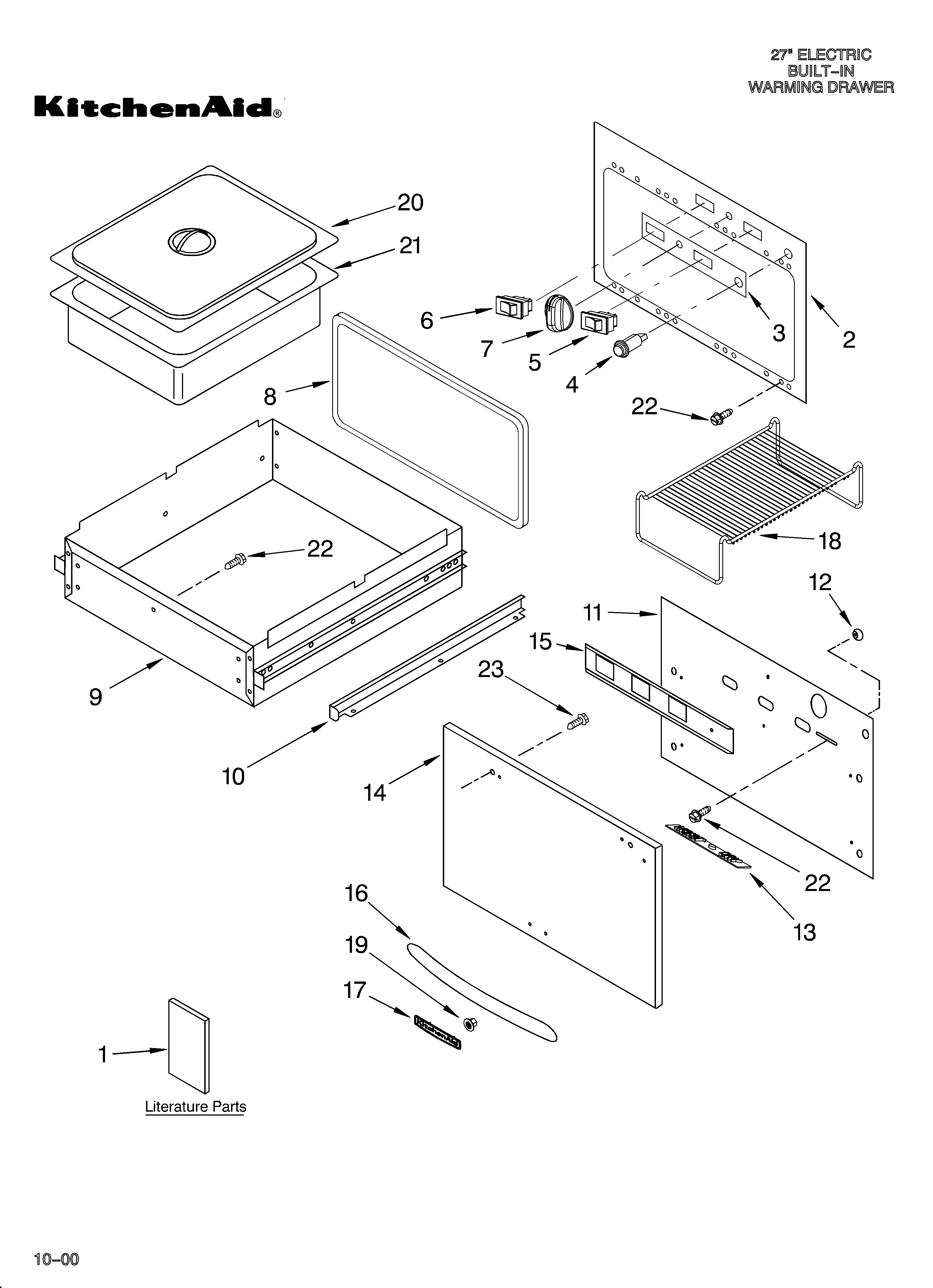 CONTROL, DOOR,AND DRAWER/LITERATURE