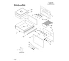 KitchenAid KEWD175HBT1 control, door,and drawer/literature diagram