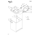 Whirlpool LSR5101LQ0 top and cabinet/literature diagram