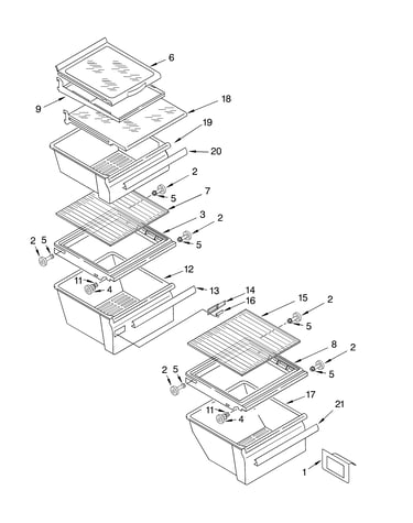 Refrigerator shelf