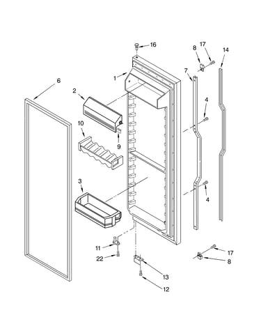 Refrigerator door