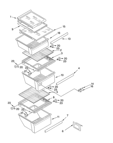 Refrigerator shelf