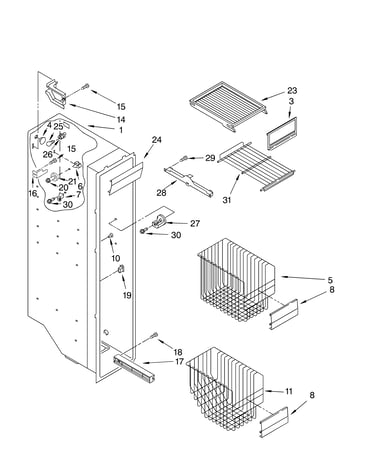 Freezer liner