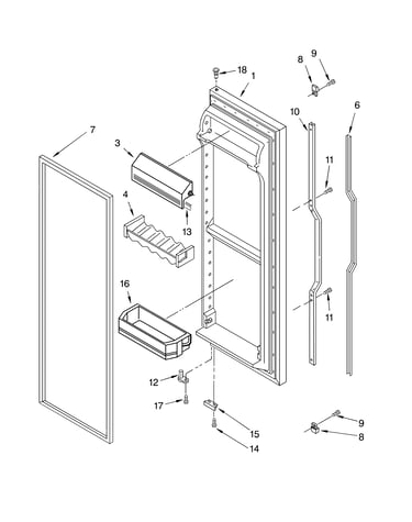 Refrigerator door