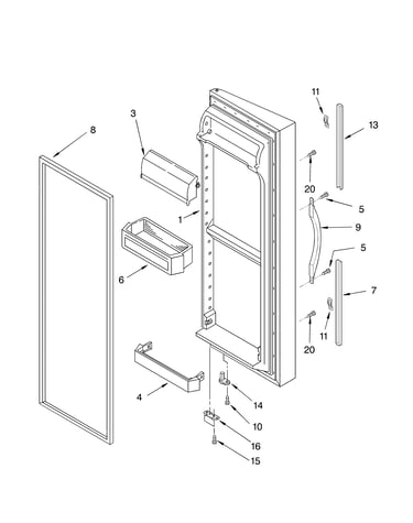 Refrigerator door
