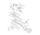 Kirkland SS25AFXLQ00 motor and ice container diagram