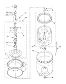 Agitator, basket and tub